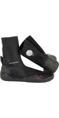 2025 Rip Curl Junior Dawn Patrol 3mm Round Toe Zip Wetsuit Boots WBO1AJ - Black